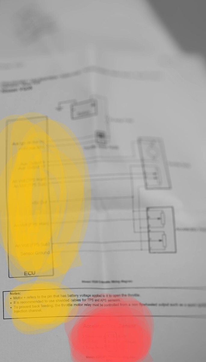 JZX100 電スロ化専用 配線図 スロットル側とペダル側拍卖