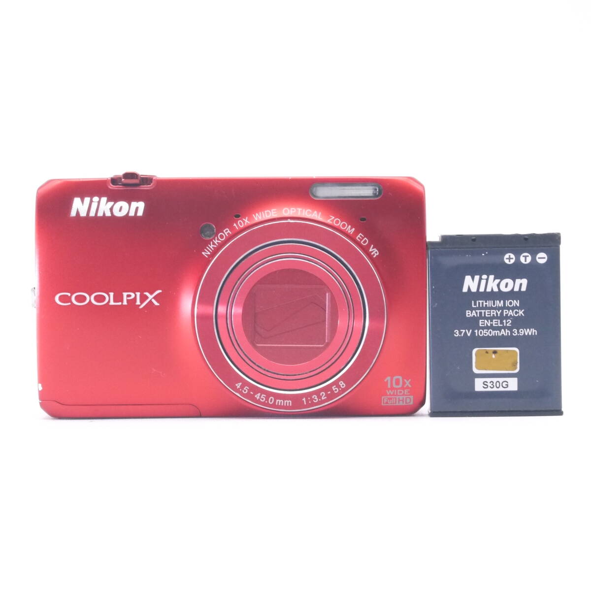 美品 Nikon ニコン COOLPIX S6300 レッド コンデジ コンパクトデジタルカメラ #AA3396拍卖