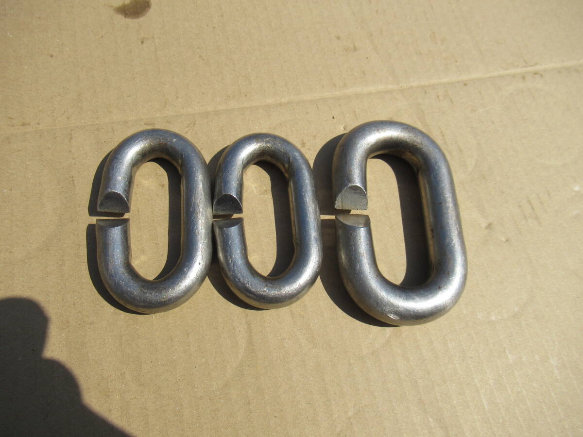 ステンレス製 Cカン 3個セット (約96mm 線径16mm) (約80mm 線径13mm) パワー 強力 連結金具 ロック ワンタッチ フック マジックリング 中古拍卖