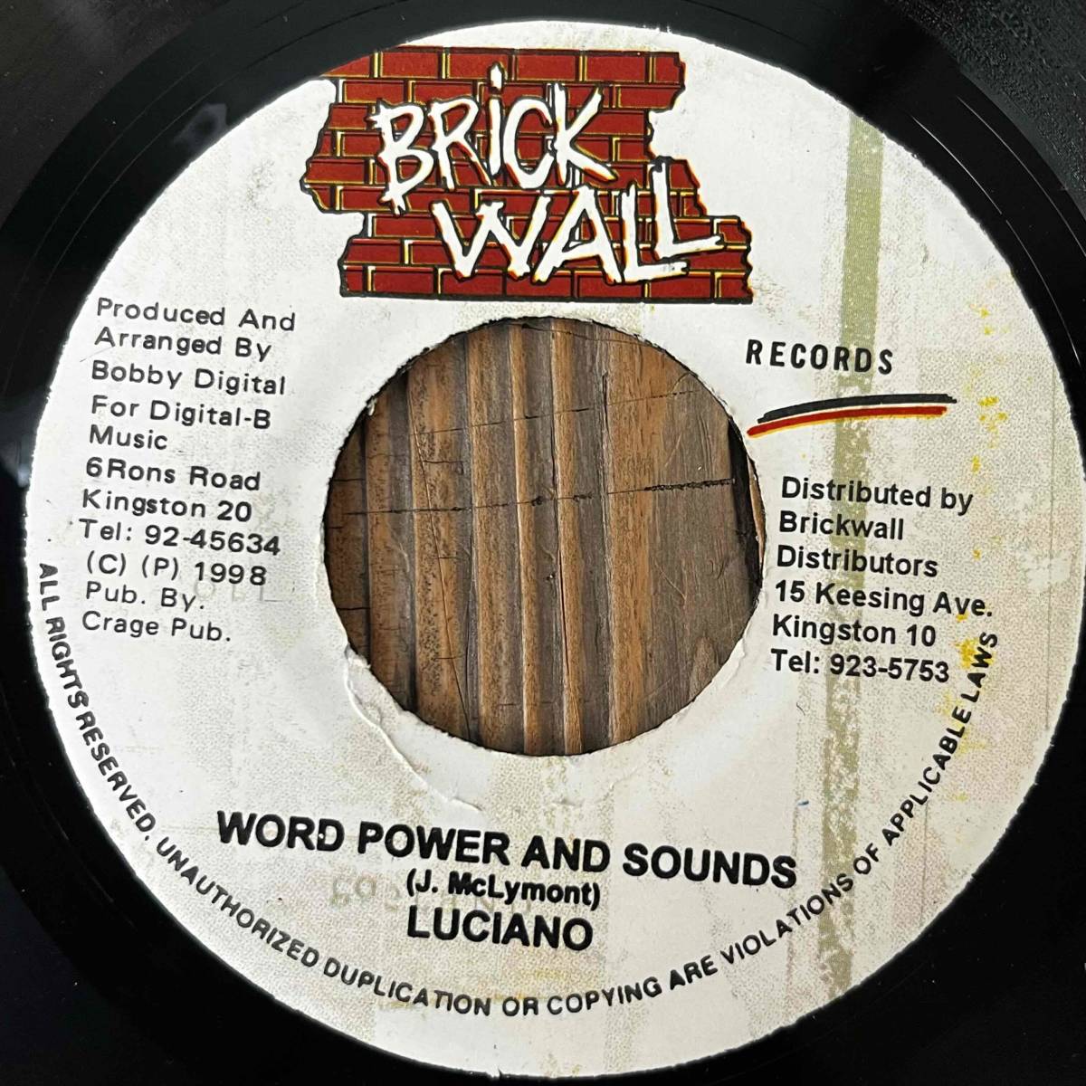 ★1998!EVERY LITTLE THING riddim!最高!【Luciano/Word Power And Sounds/Singing Melody/Money Love】7inch Digital-B / Brickwall JA拍卖