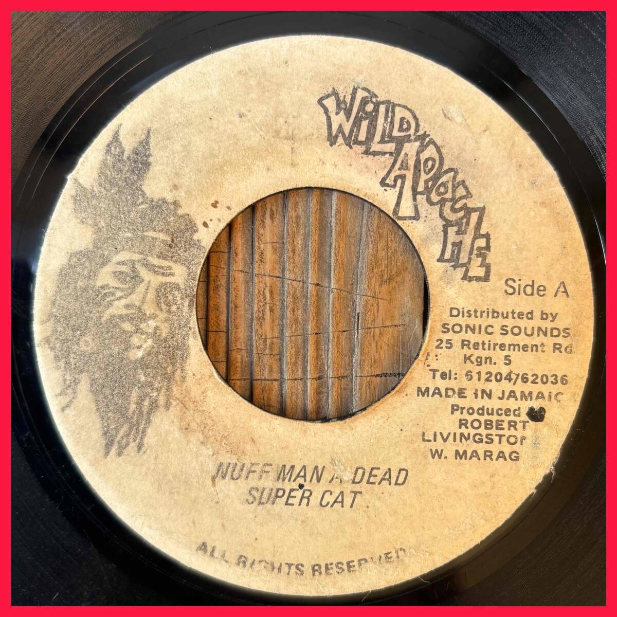 ★試聴!JA ORIGINAL!鉄板/代表曲/MUST!Dancehall Classics!POCO MAN JAM (=Dem Bow)【Super Cat - Nuff Man A Dead】7inch Wild Apache拍卖