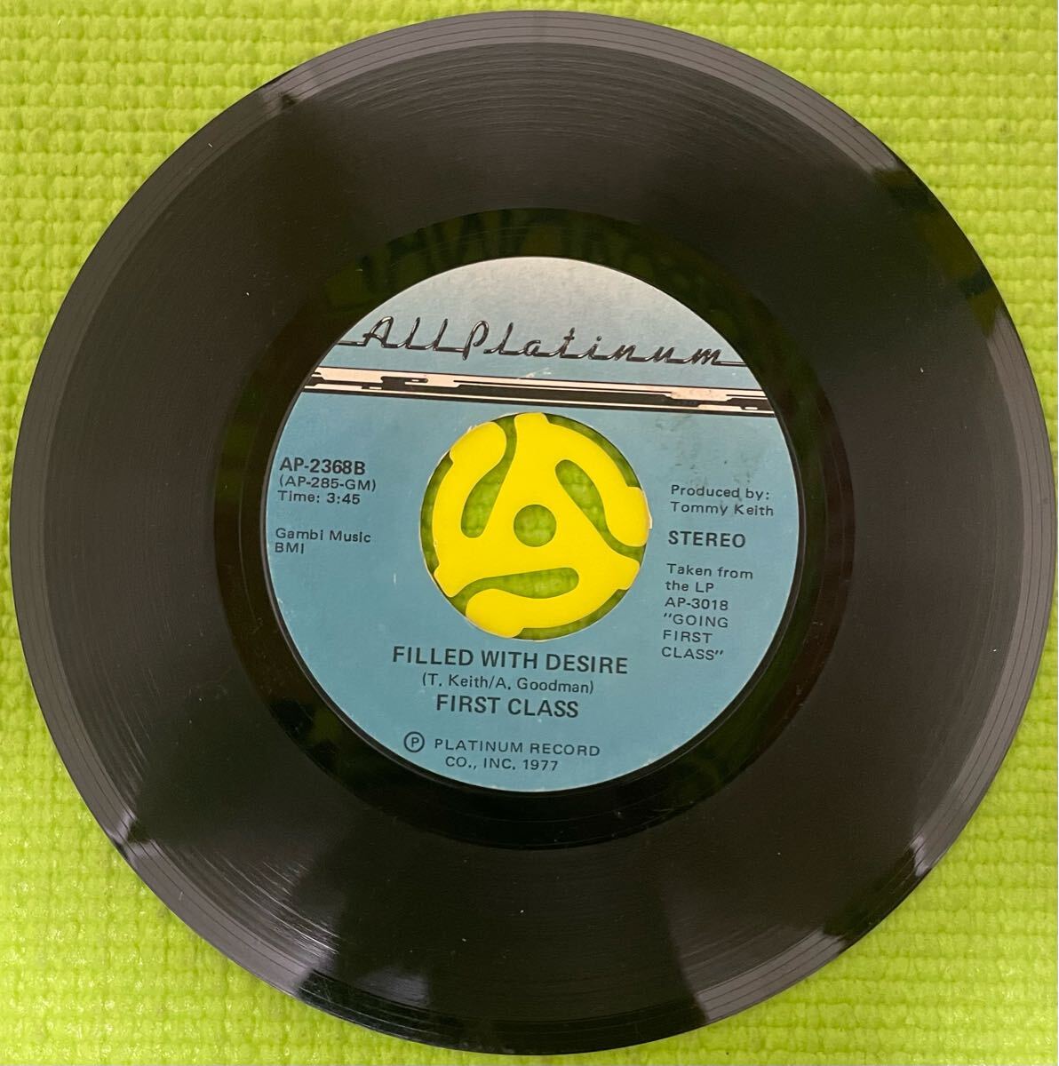 Soul disco record raregroove FIRST CLASS THIS IS IT 7inch 1977拍卖