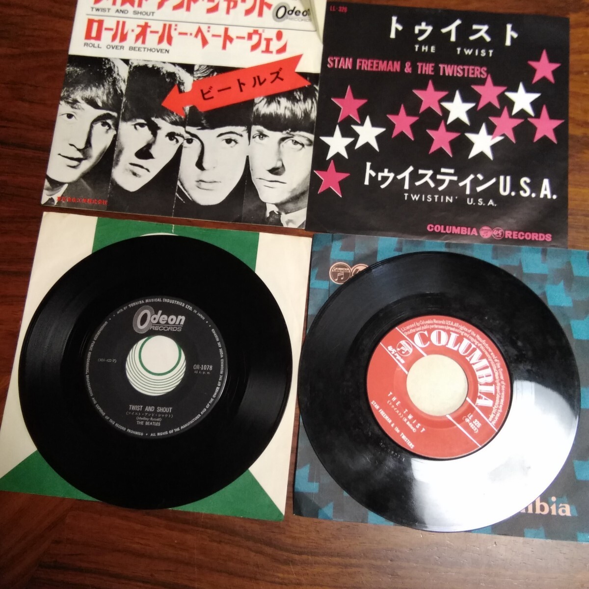 た981 ビートルズ ツイスト・アンド・シャウト トゥイスト 2枚まとめて キズあり レコード LP EP 何枚でも送料一律1,000円 再生未確認 拍卖