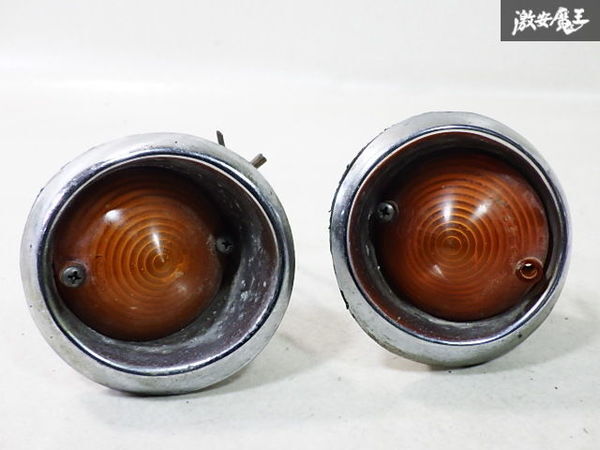 FORD フォード 純正 マスタング 1964年 フロント バンパー ウインカー 左右セット 即納拍卖