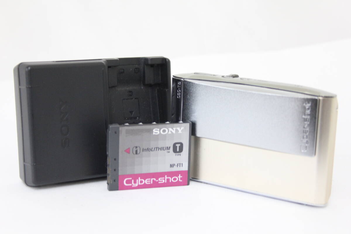 【返品保証】 ソニー SONY Cyber-shot DSC-T5 ゴールド 3x バッテリー チャージャー付き コンパクトデジタルカメラ M4613拍卖