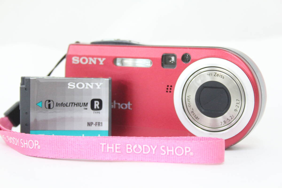 【返品保証】 ソニー SONY Cyber-shot DSC-P100 レッド 3x バッテリー付き コンパクトデジタルカメラ M4617拍卖