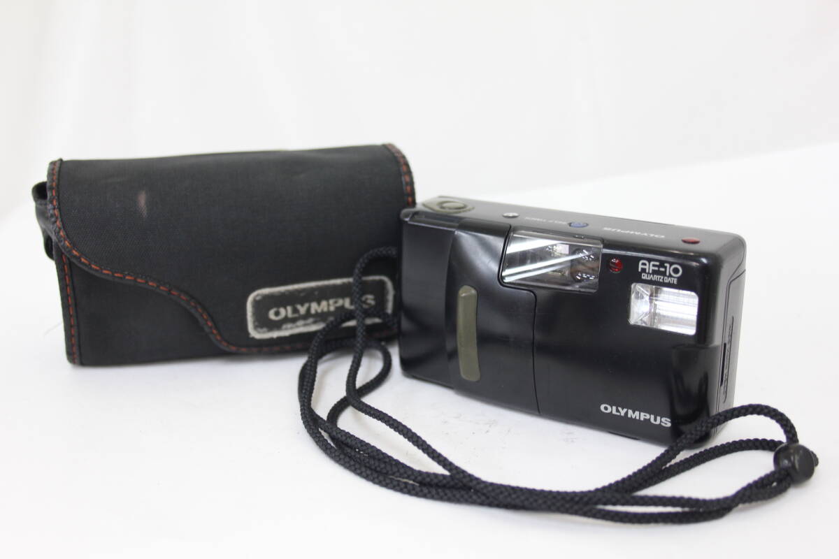 【返品保証】 オリンパス Olympus AF-10 QUARTZ DATE ブラック 35mm F3.5 ケース付き コンパクトカメラ M4802拍卖