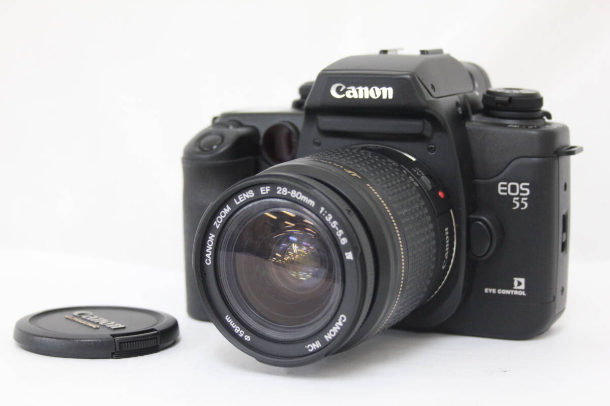【訳あり品】 キャノン Canon EOS 55 EF 28-80mm F3.5-5.6 IV ボディレンズセット M4676拍卖