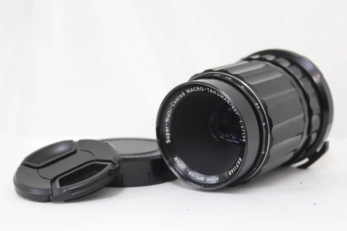 【返品保証】 ペンタックス Pentax Super-Multi-Coated TAKUMAR/6x7 135mm F4 前後キャップ付き レンズ M4702拍卖