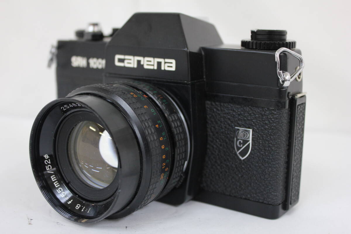 【訳あり品】 Carena SRH 1001 ブラック Carenar 55mm F1.8 M42マウント ボディレンズセット M4983拍卖