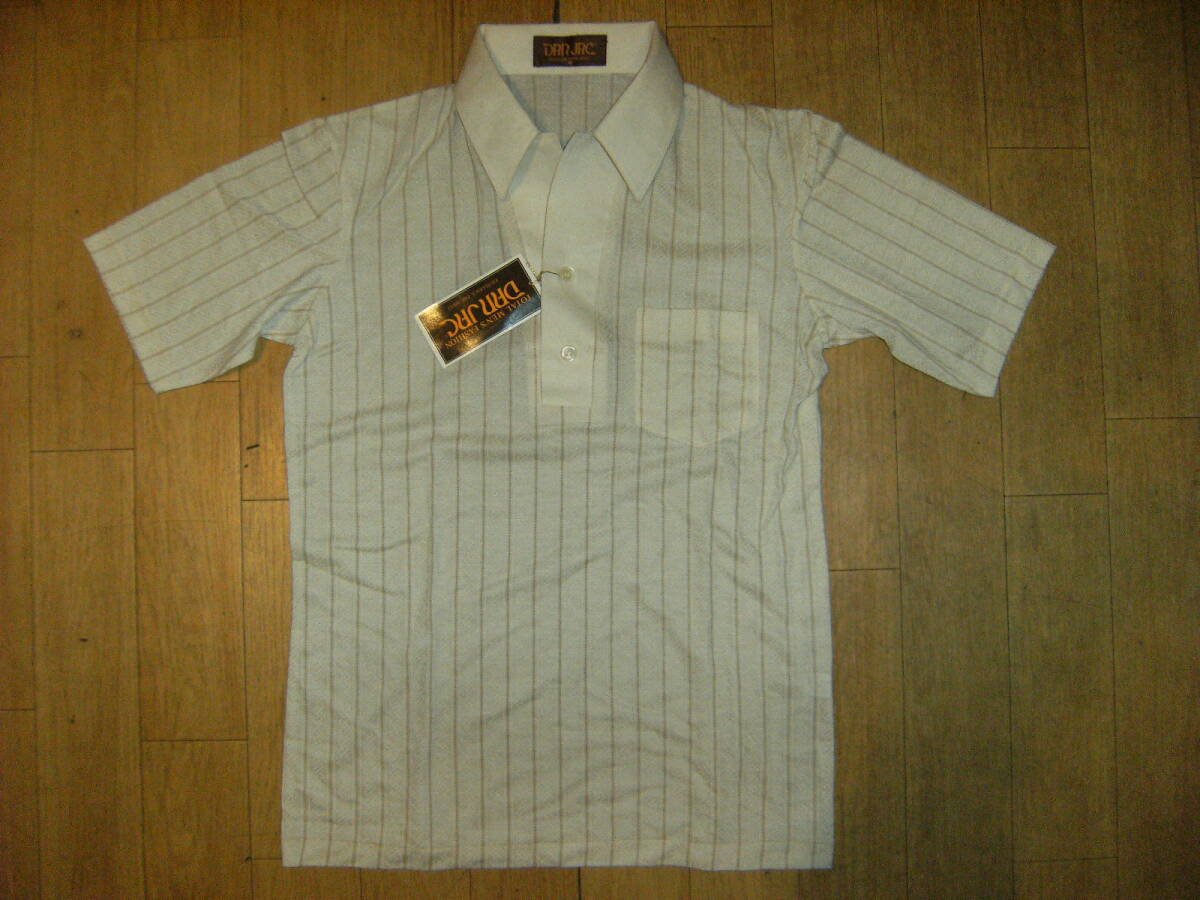 昭和レトロ★日本製★80年代★モータウン DAN JAC 半袖シャツ ポロシャツ★旧車 ゴルフ テニス ディスコ ヤンキー 暴走族 ヤクザ チンピラ.拍卖