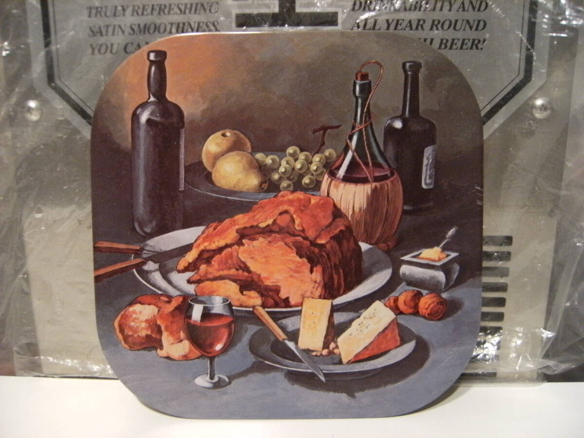 非売品★廃番★昭和レトロ★80年代★当時物 フランス料理 食卓 食事 絵画 大型 コースター 置物 飾り物★食器 お皿 ボウル グラス拍卖