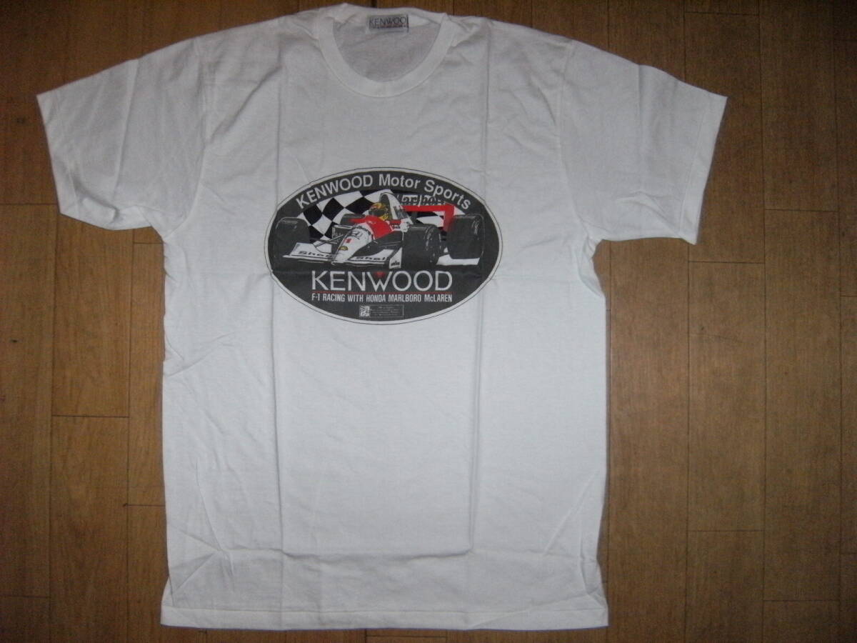 非売品★昭和レトロ★80年代★旧車 KENWOOD ケンウッド F-1 RACING WITH HONDA MARLBOLO McLAREN Tシャツ★マクラーレン ホンダ マルボロ 拍卖