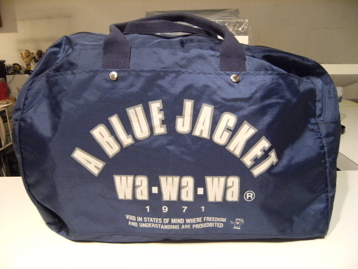 廃番★昭和レトロ★80年代★1971年 原宿系 水兵 A BLUE JACKET WA WA WA GOODS ボストンバック 手旗信号 少年団 航海士 船員 海上自衛隊拍卖