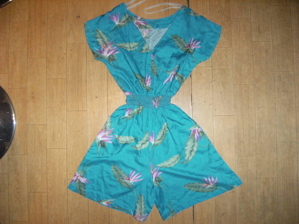 昭和レトロ★ハワイ製★Nani Honolulu スカッツ サロペット パンツ ワンピース ハワイアンドレス フラダンス ムーム★オールインワン 拍卖