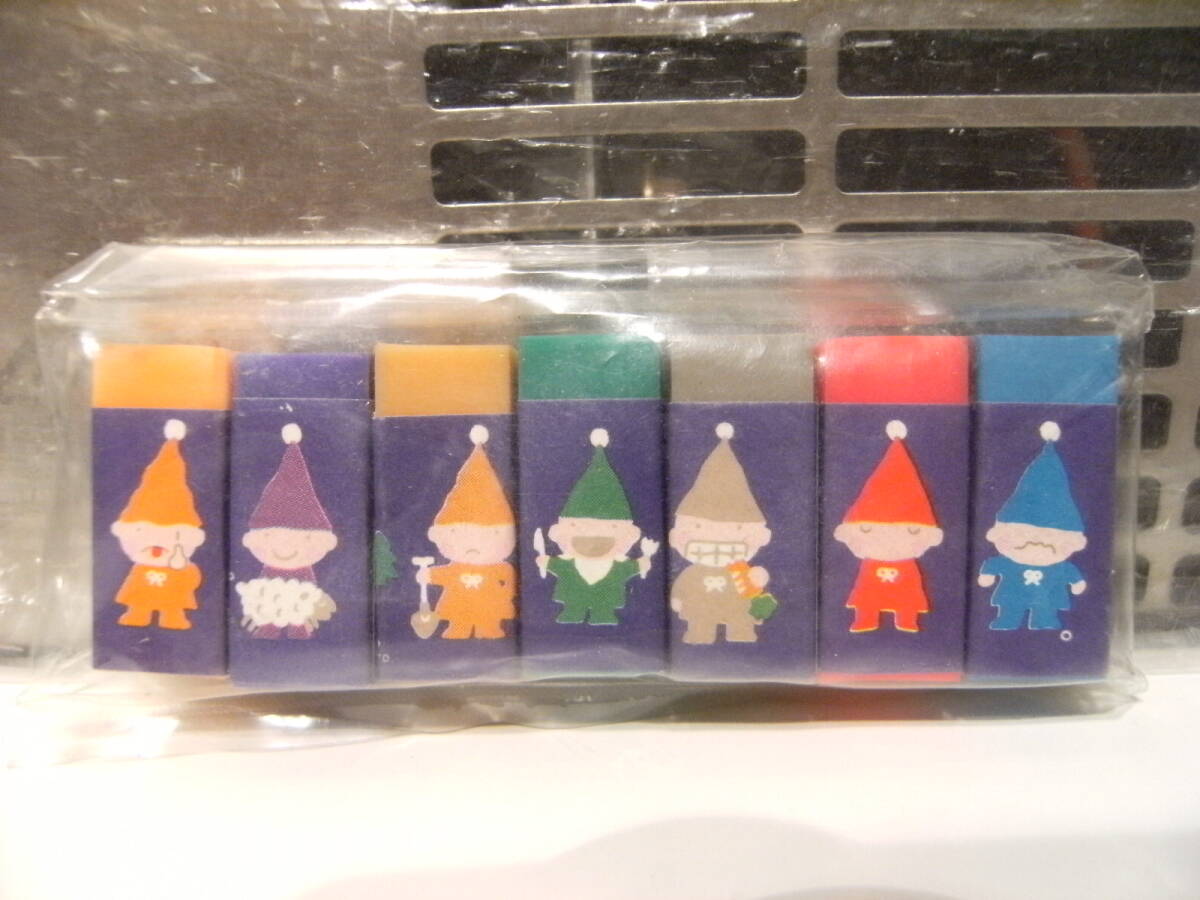廃番★昭和レトロ★日本製★80年代★当時物 ファンシー系 白雪姫 7人の小人 消しゴム 筆記用具 文具 おもちゃ★サンタクロース サーカス拍卖