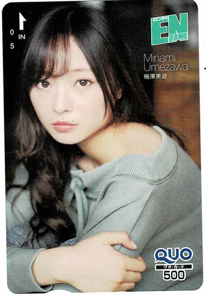 女性芸能人 梅澤美波② ENTAME クオカード500円 未使用拍卖
