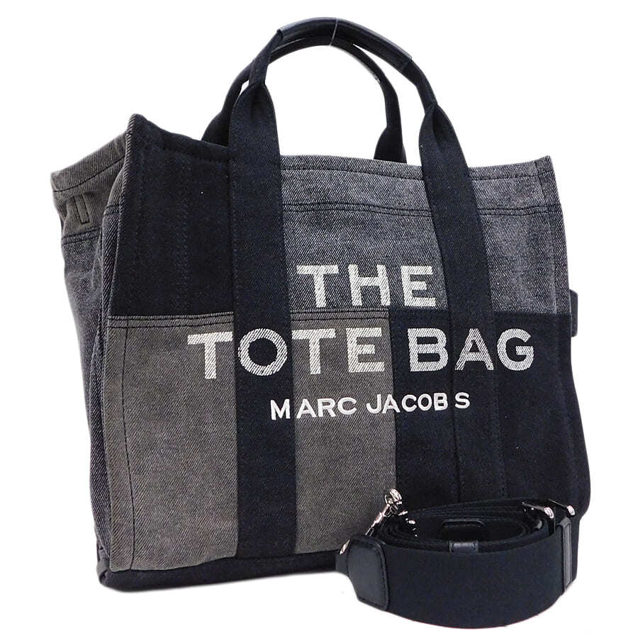 未使用品 マークジェイコブス 2way・トートバッグ H017M06FA21 ブラック系 デニム お出かけ Marc Jacobs拍卖