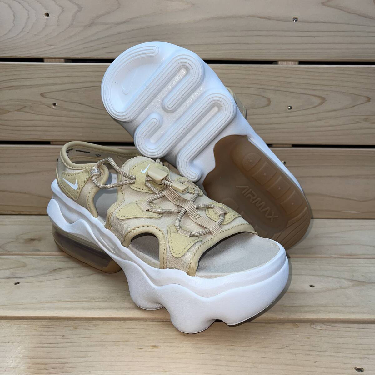 ナイキ 22cm エア マックス ココ サンダル 税込定価13530円 ブラウン ホワイト NIKE W AIRMAX KOKO SANDAL レディース 厚底 拍卖