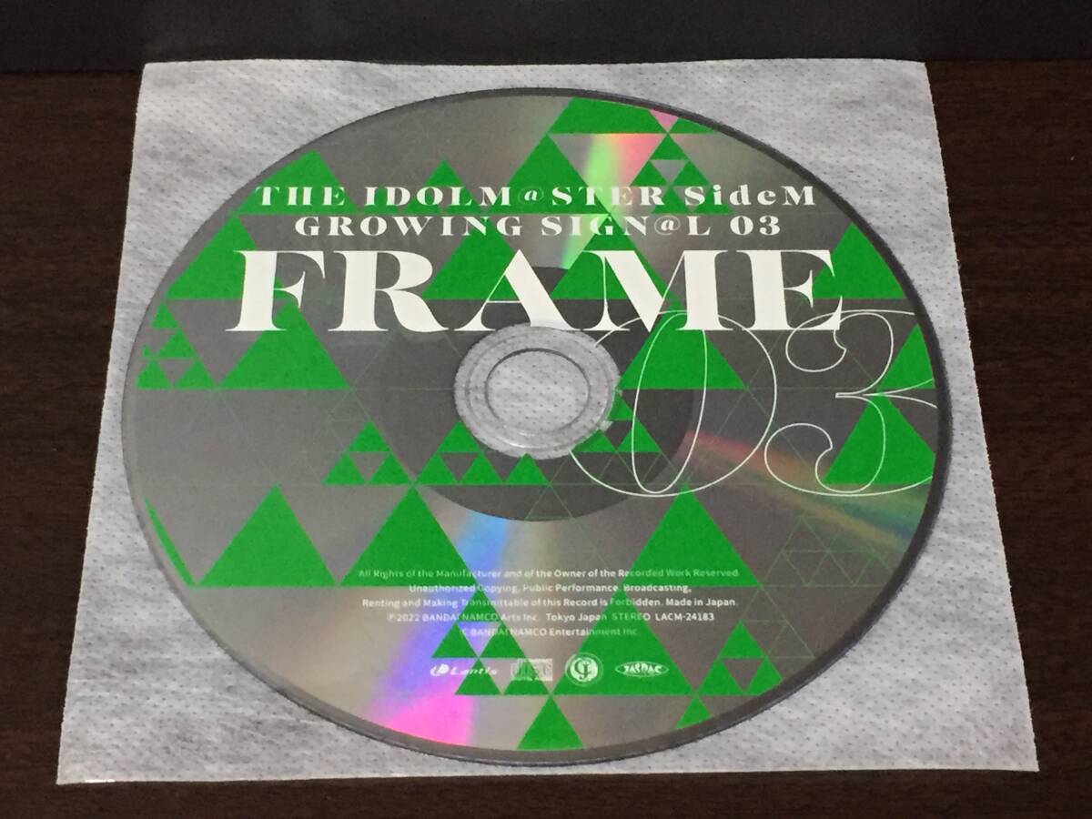 W1/ ディスクのみ / THE IDOLM@STER SideM GROWING SIGN@L 03 FRAME / LACM-24183拍卖
