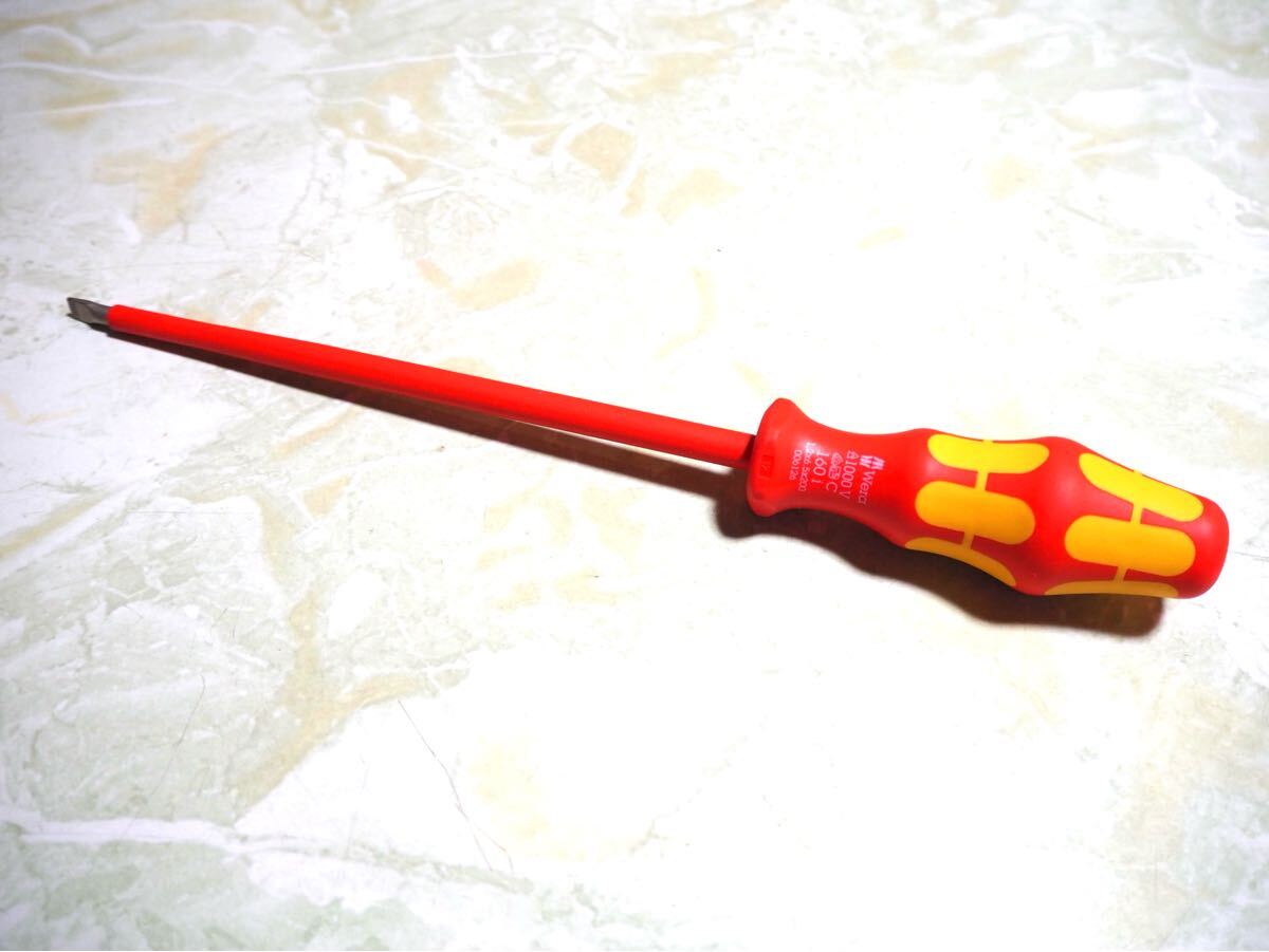 未使用 WERA ヴェラ 160i 160IVDE 6.5X200 006126 絶縁 マイナス ドライバー 1000V絶縁仕様拍卖