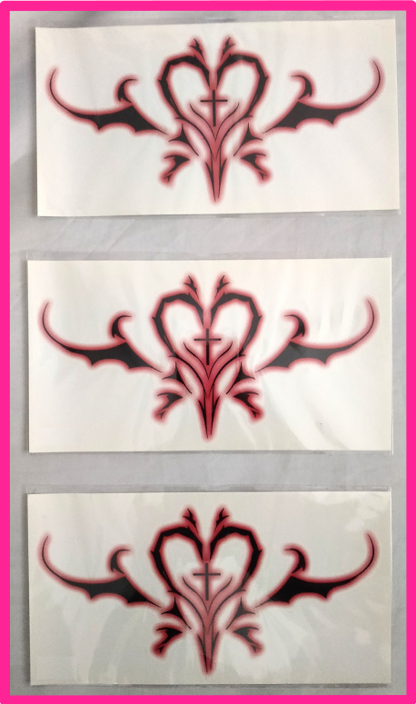 セクシー ボディ タトゥー シール 同デザイン 3枚セット 刺青 おしゃれ 官能的 コスプレ ヘソの下あたり 最適 エロ インスタ映え拍卖