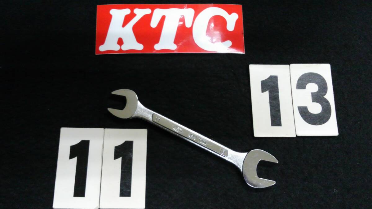 <10027> KTC スパナ オープンエンドレンチ 11-13mm 未使用 バブリー時代からの贈り物 当時物 未使用拍卖