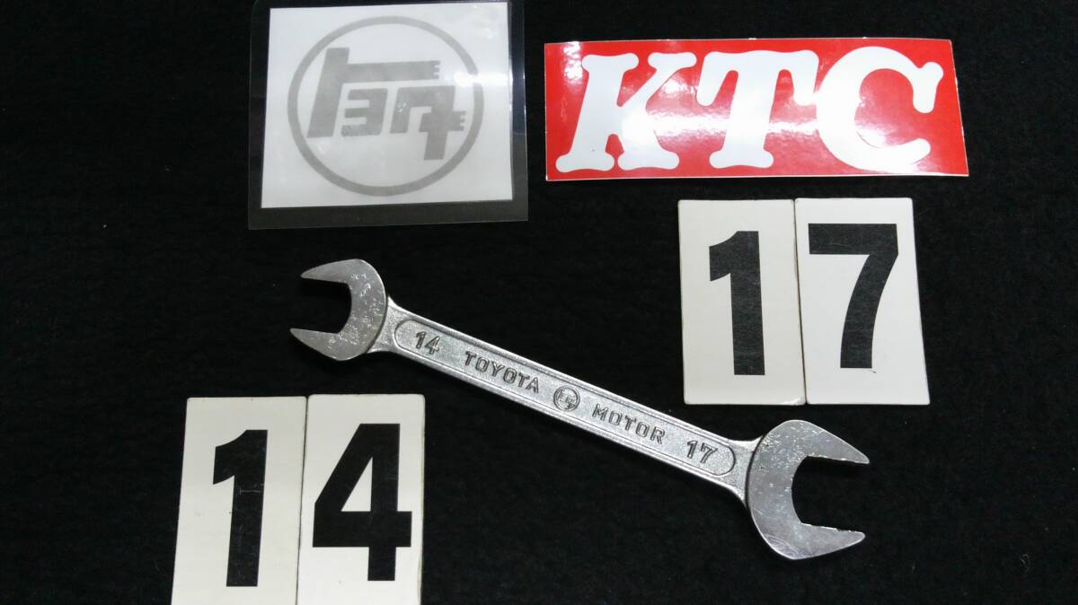 <10027> 丸にトヨタ KTC スパナ 14-17 当時物 拍卖