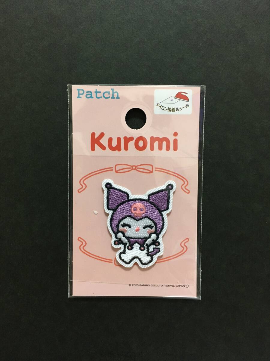 SANRIO/サンリオ ワッペン☆彡 クロミ ほっぺ☆ 刺繍 シール アップリケ 新品未開封品 KUROMI拍卖