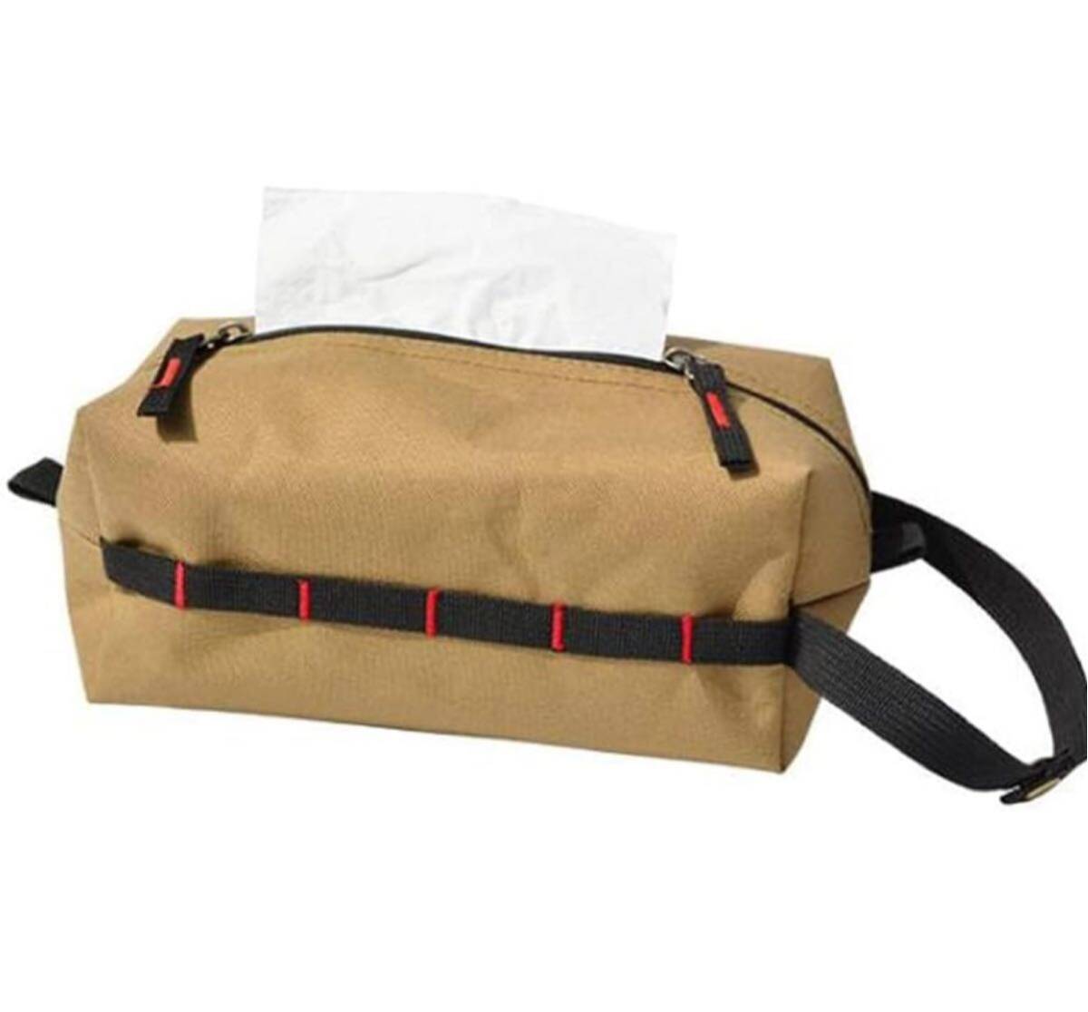 (タン)ティッシュバッグ ティッシュボックス 吊り下げ式 ティッシュ アウトドア拍卖