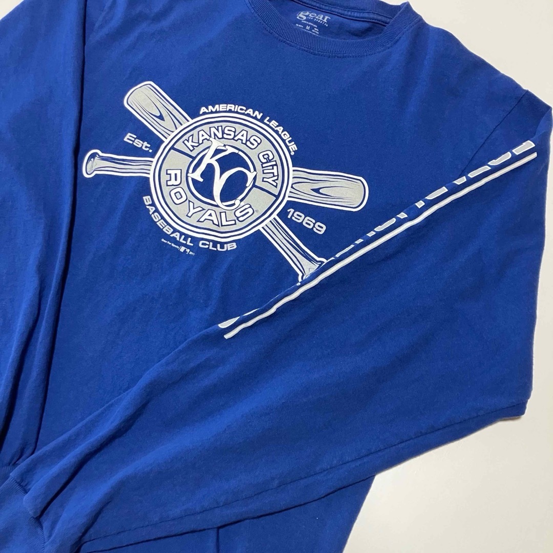 カンザスシティロイヤルズ 長袖プリントTシャツ Lサイズ メンズ レディース 2411078拍卖