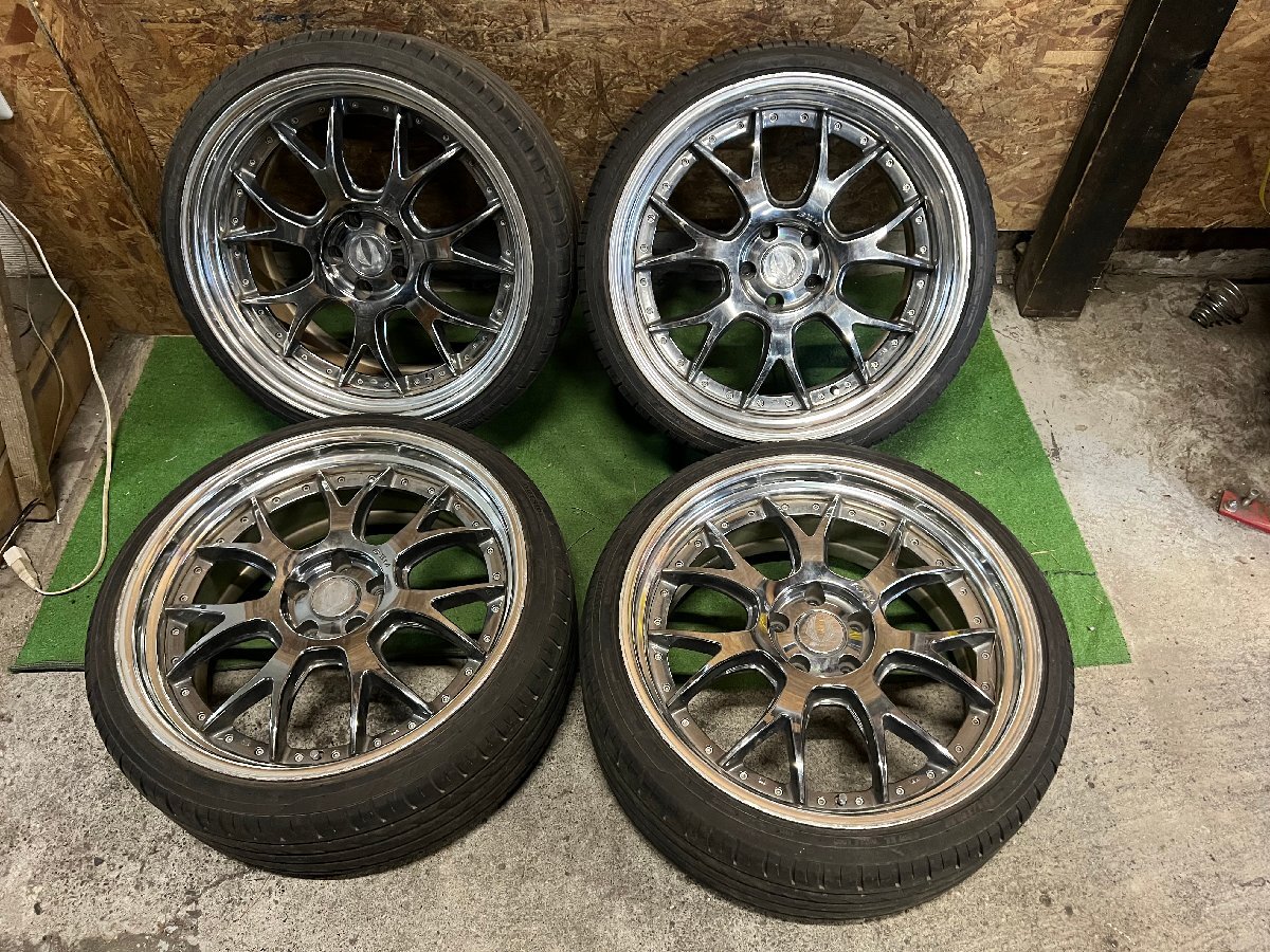 AIMGAIN GⅡM 20インチ 9J 10J +35 225/35R20 255/30R20 HIFLY HF805 2021年製 バリ山 夏タイヤ タイヤホイール 4本セット H8拍卖