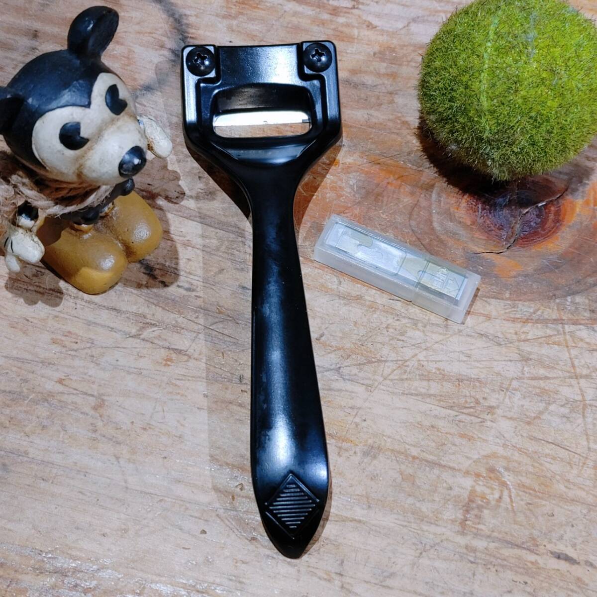 レザークラフト 革漉き 革削ぎ スーパースカイバー 手動 (色BLACK)拍卖