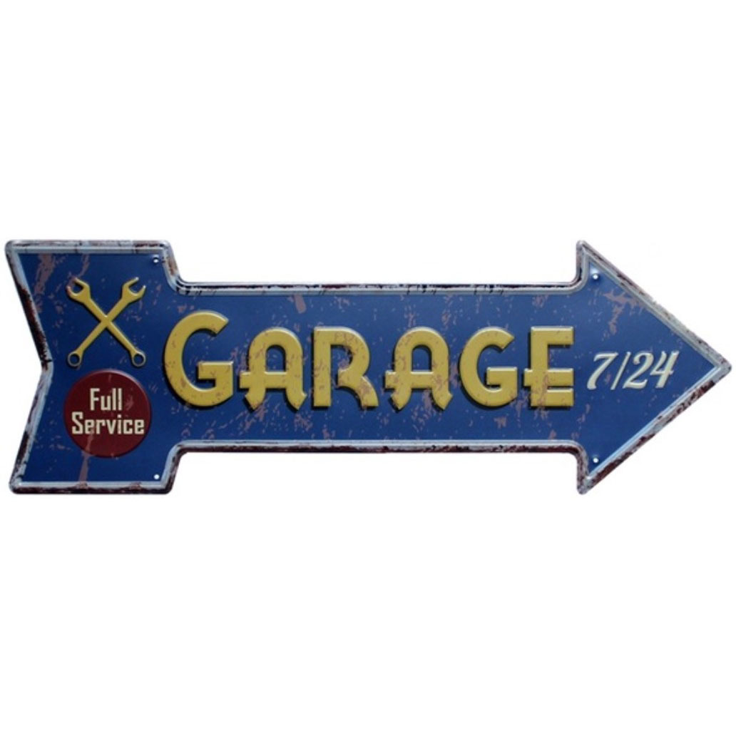 A201 矢印 メタル サイン ブリキ 看板 金属 プレート アメリカン 雑貨 店 カー 車 バイク GARAGE ガレージ 右 方向 【3722拍卖