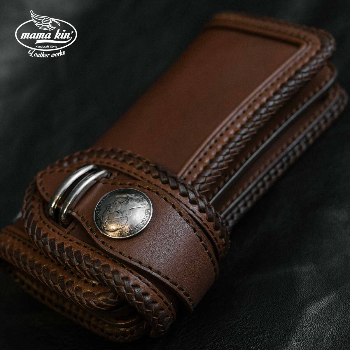 栃木レザー 長財布 ライダースウォレット ヌメ革 バイカーズウォレット サドルレザー メンズ財布 本革 サドルレザー 牛革 009tg85br拍卖