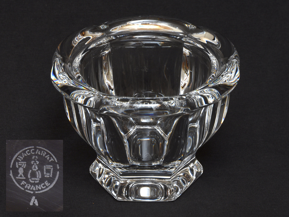 Baccarat バカラ クリスタルガラス ポット ガラス器 菓子器 キャンディーボックス ガラス工芸 硝子 glass  z9928o拍卖