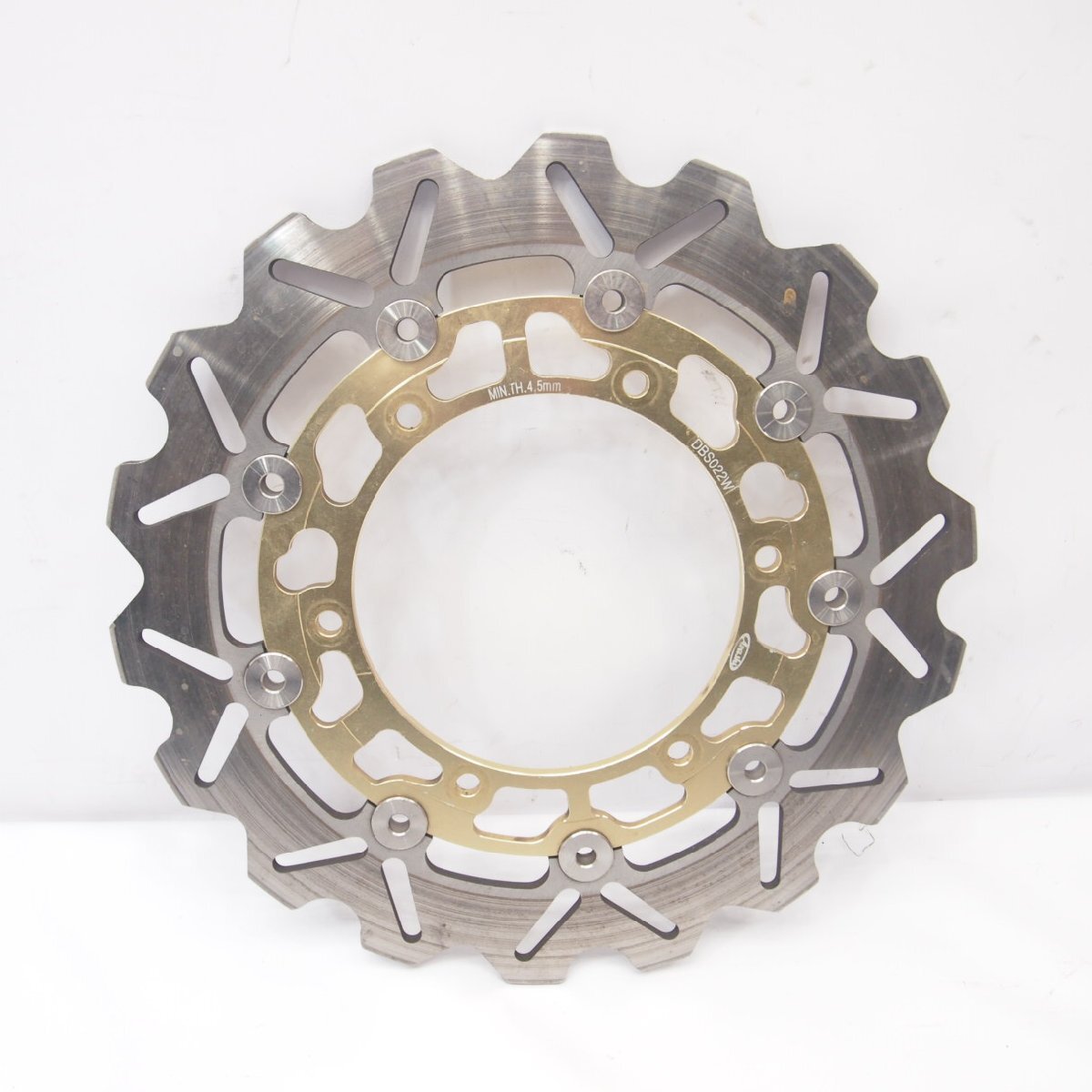 WR250Xブレーキディスク 目視できつい歪みなし。アラシ製DBS022W ARASHI拍卖