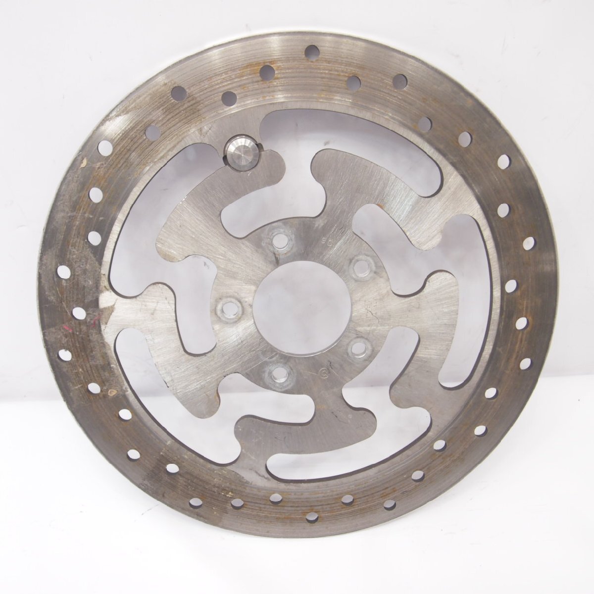 FLH/FLT純正ブレーキディスク左 目視できつい歪みなし。ハーレー ローター 41809-08品番拍卖