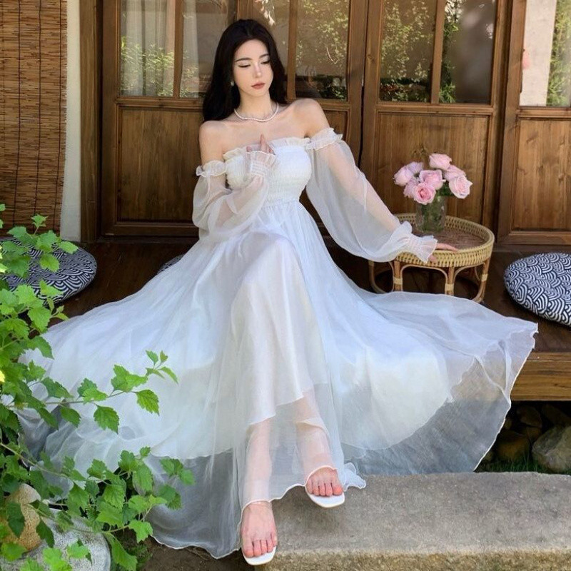 新品人気ワンピースレディース 超sexy 20代30代40代 極美品 演奏会ドレス 長袖 シフォン ロング丈サイズ選択可拍卖