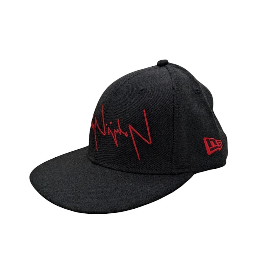 NEW ERA ニューエラ Yohji Yamamoto ヨウジヤマモト リバースロゴ刺繍 キャップ ブラック レッド サイズ 7拍卖