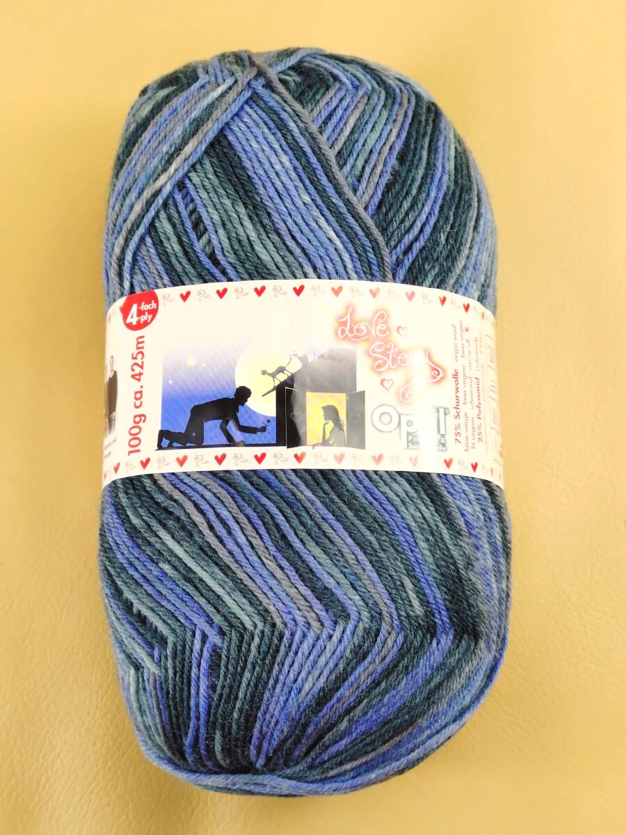 ★ 毛糸 Opal オパール LoveStory Emotionen ラブストーリー エモーション #7911 4ply/4本撚り (M)_b1j ドイツ製 ソックヤーン 靴下 ★拍卖