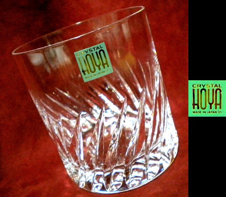 売切 HOYA クリスタル 人気Fカット ロックグラス 容量大300cc 1客 A/F 纏購入特典有 寸法φ上85下70×H90mm 重量235g 口元厚1.3mm拍卖
