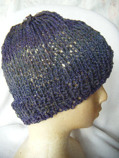 春~秋*手編み男女兼用キャップ*アクリル・コットン*色が変化する*さらりとした感触 38拍卖