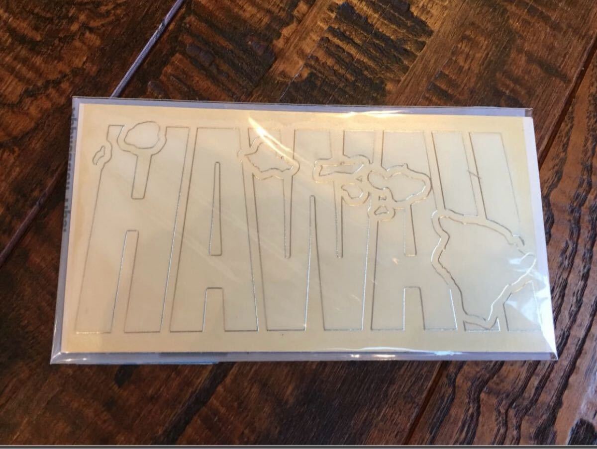 激レア★送料込★ハワイ HAWAII ステッカー NORTH SHORE オアフ OAHU 白 島の形拍卖