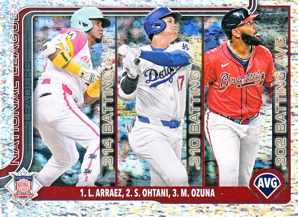 2025 Topps MLB Tokyo Series 大谷翔平 他 NL BATTING AVERAGE LEADERS パラレル拍卖