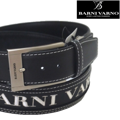 バーニヴァーノ/BARNIVARNO 刺繍ベルト 長寸 165-黒×白系拍卖