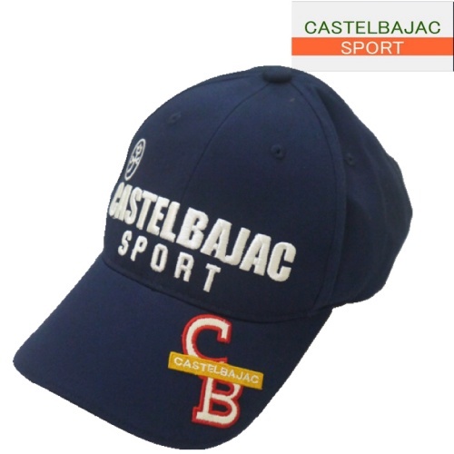 【SALE】カステルバジャック/CASTELBAJAC 立体ロゴ刺繍キャップ 48/Fサイズ 133-紺系拍卖