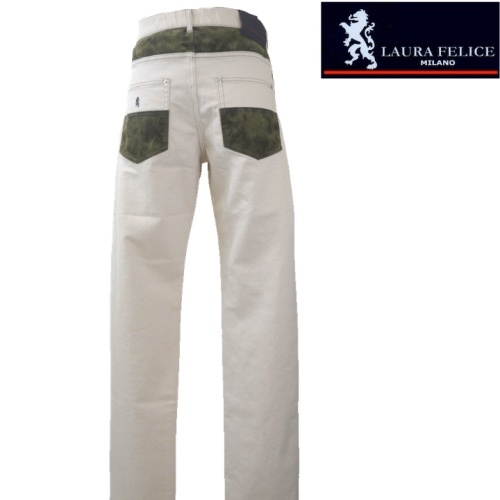 【SALE】ラウラフェリーチェ/Laura Felice 切り替え5Pパンツ 50/90cm 003-生成り拍卖