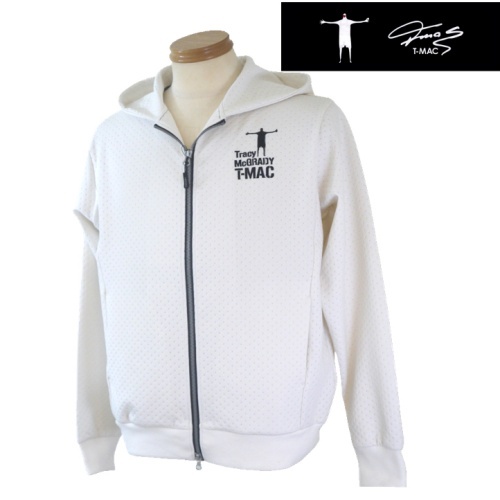【秋SALE】ティーマック/T-MAC ドットエンボスパーカー44/M 112-白系拍卖