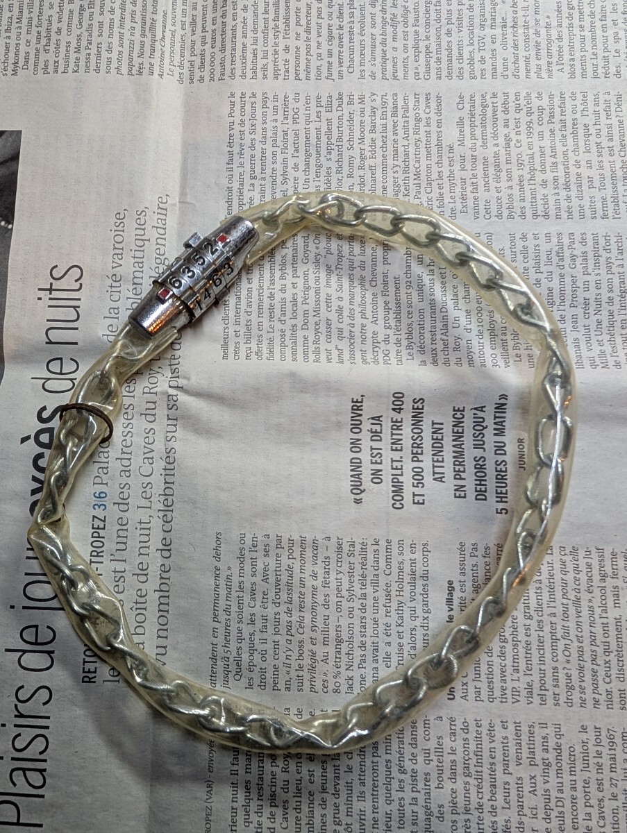 当時物【昔の自転車の鍵 チェーンロック】昭和 サイクリング ヴィンテージ拍卖